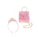 The Mademoiselle Mini Purse with Headband, Pink