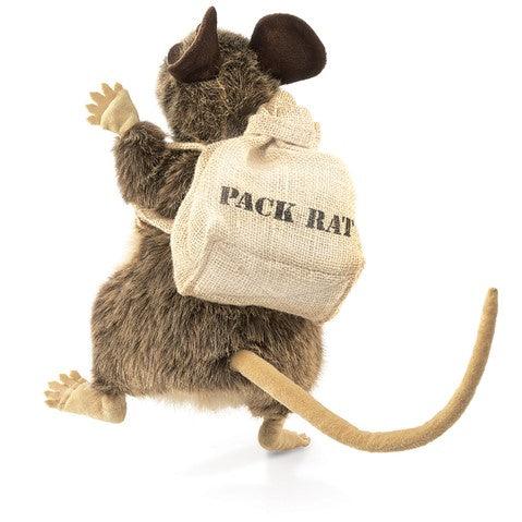 Rat with Backpack Puppet