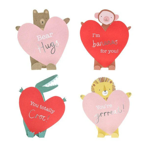 Meri Meri Party School Bus Valentine Cards & Friendship Bracelets Set (12ct)
