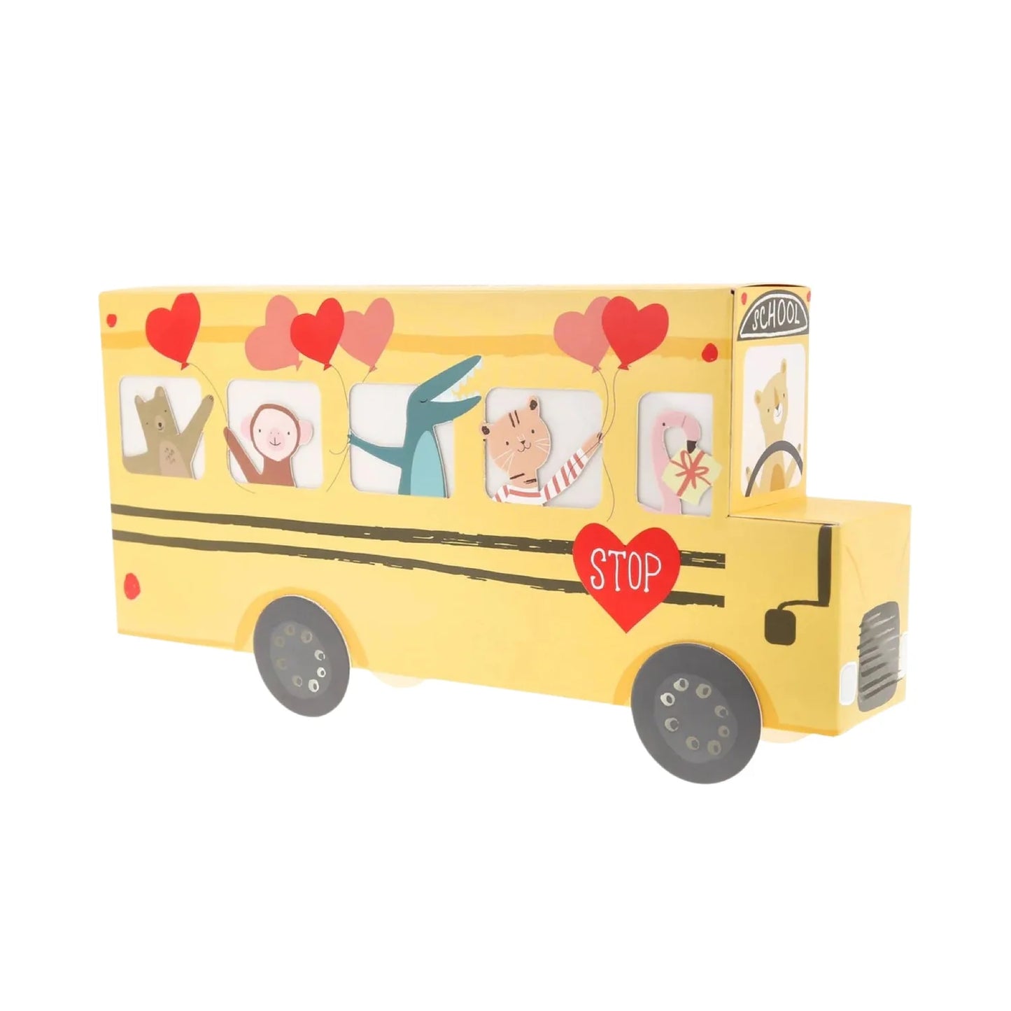 Meri Meri Party School Bus Valentine Cards & Friendship Bracelets Set (12ct)