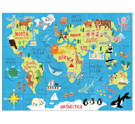 Map of the World - Puzzle to Go