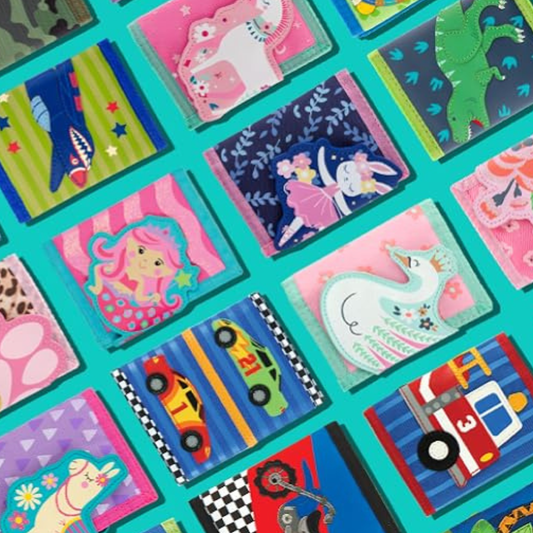 Stephen Joseph Kids' Tri-Fold Wallet